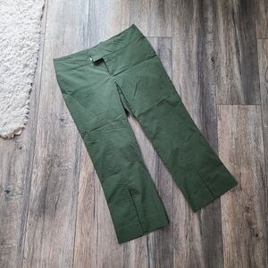 Army Green Pedal Pusher Pants